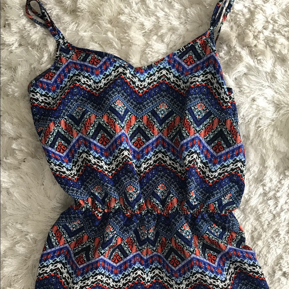 Love Tree Aztec Pattern Romper - Picture 2 of 3